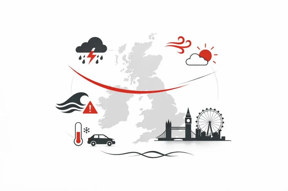 Stormy weather hits the UK on Monday, 26 January 2026, with heavy rain, strong winds and flood risk. Met Office warnings cover England, Wales and London after Storm Ingrid.