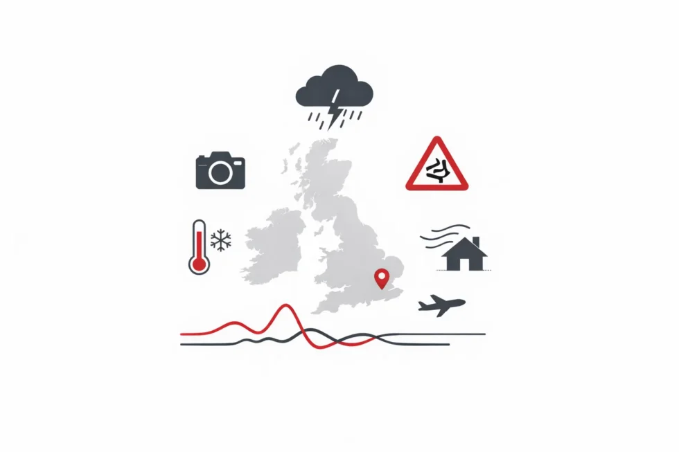 Stormy weather hits the UK on Monday, 26 January 2026, with heavy rain, strong winds and flood risk. Met Office warnings cover England, Wales and London after Storm Ingrid.