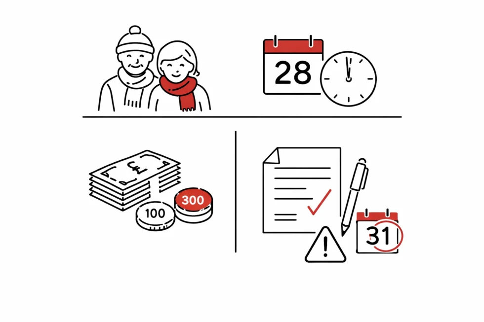 Winter Fuel Payment 2025/26 explained: who qualifies, how much pensioners can get (£100–£300), the DWP 28 January deadline for missing payments and how to claim by 31 March.