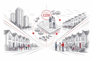 Leasehold reform caps ground rents at &pound;250 as England and Wales ban new leasehold flats, expand commonhold and scrap forfeiture, promising lower costs and greater control for homeowners.