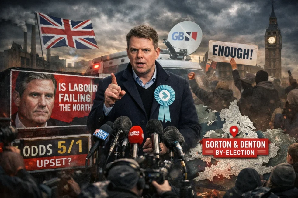 Reform UK has named Matt Goodwin as its candidate in the Gorton and Denton by-election, turning a Labour stronghold into a national test of protest voting, turnout risk and pressure on Keir Starmer.