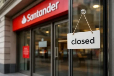 Santander will close 44 bank branches across the UK in 2026 and early 2027, putting 291 jobs at risk. Customers are advised to use Banking Hubs, Post Offices and digital services as branches shut.