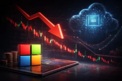 MSFT stock fell after Microsoft beat Q2 earnings, as investors focused on heavy AI spending, slowing Azure cloud growth and margin pressure despite record Microsoft Cloud revenue.