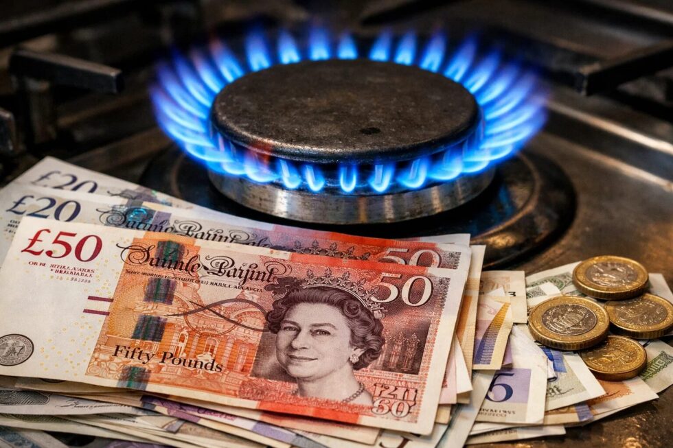 UK household energy bills forecast to fall £117 from April 2026 as green levies shift to taxation and Ofgem price cap drops.
