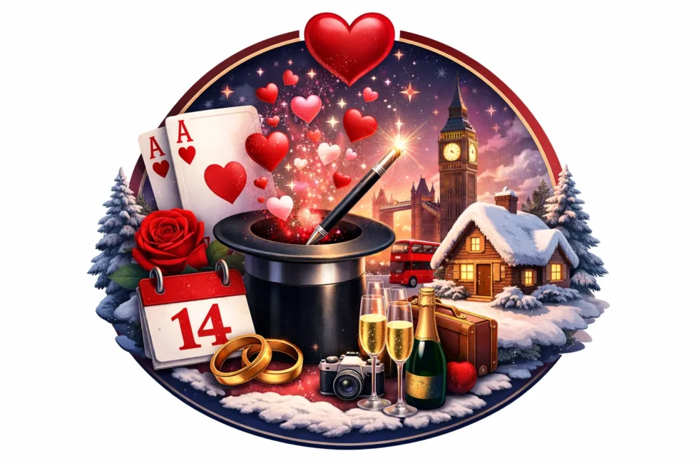 February 2026 calendar combines romance with practical planning in the UK, as Valentine’s Week spans two weekends. Clear dates and days make it well suited to dinners, short UK breaks and relaxed at-home celebrations.
