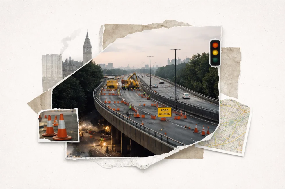 The A40 Westway in London will be closed from March until late April 2026 for safety-critical TfL works, with major disruption expected across west and central London.