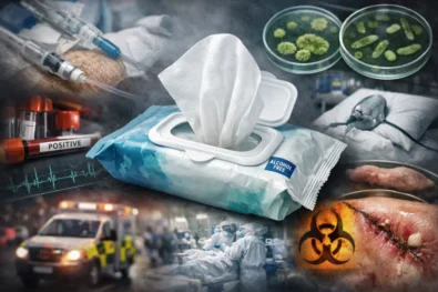 What is known about the UK wet wipes warning after 59 Burkholderia stabilis infections and one death in England. UKHSA and MHRA warn that non-sterile alcohol-free wipes used on wounds, broken skin or intravenous lines can cause serious infection, sepsis symptoms and hospitalisation.