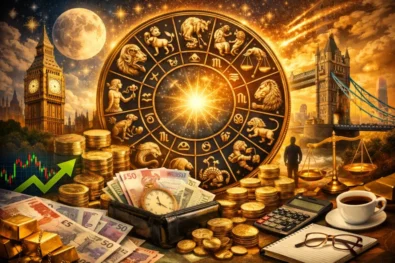 Horoscope for 9 February with a strong money focus for the UK. Daily zodiac insights on finances, work, career planning and emotional balance for all star signs.