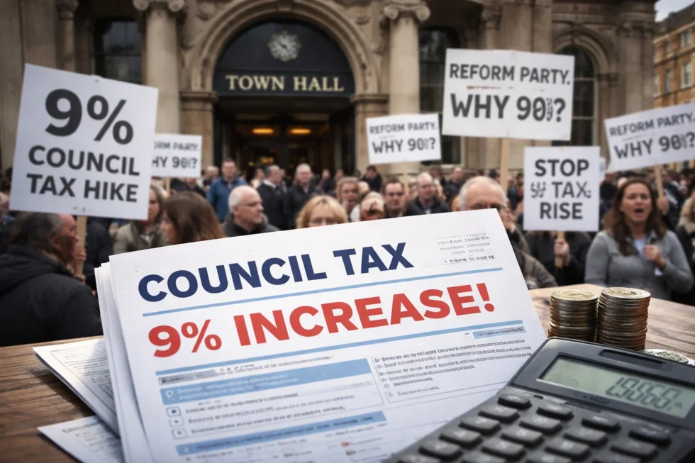 2026 sees England’s highest 9% council tax rise approved for Worcestershire County Council, led by Reform UK, after exceptional government consent amid a deep social care funding crisis.