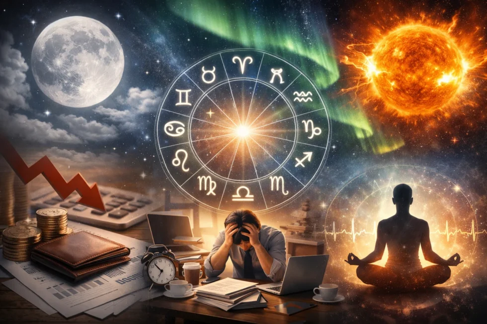 Daily horoscope today for 15 February highlights lunar pressure, financial restraint and limits on impulsive decisions. A magnetic storm today may affect health, focus and emotional balance across zodiac signs.