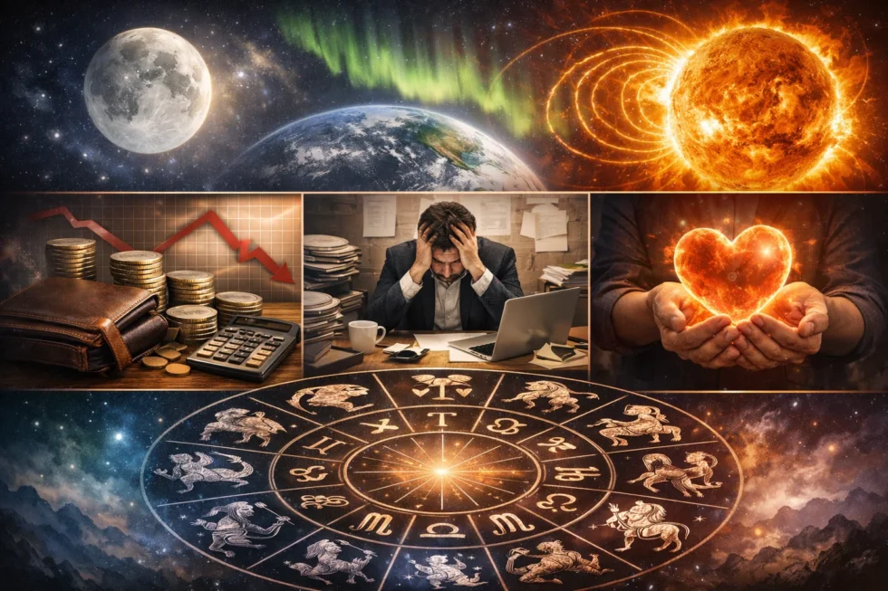 Daily horoscope today for 15 February highlights lunar pressure, financial restraint and limits on impulsive decisions. A magnetic storm today may affect health, focus and emotional balance across zodiac signs.