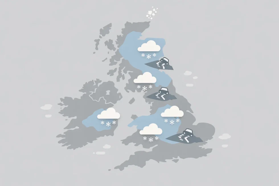 On 14 February 2026, snow and ice warnings remain across the UK. The Met Office warns of icy roads, travel disruption and flood risk as authorities urge the public to take extra care.
