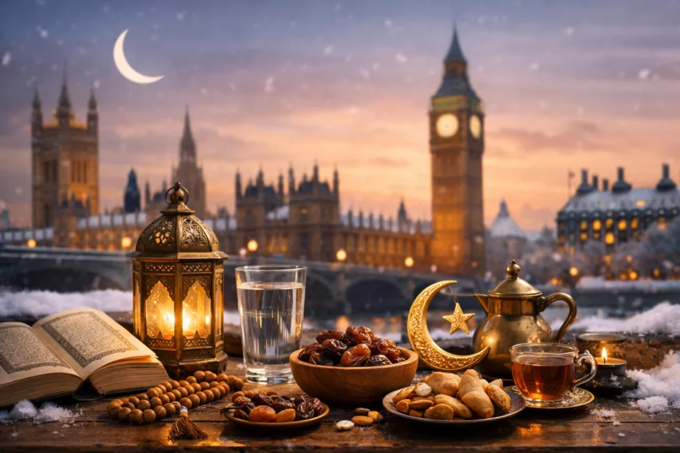 When is Ramadan 2026 in the UK and London? Expected to start on 18–19 February, with 11–12 hour fasting days. Moon sighting rules and how 30 days of fasting affect metabolism and health.