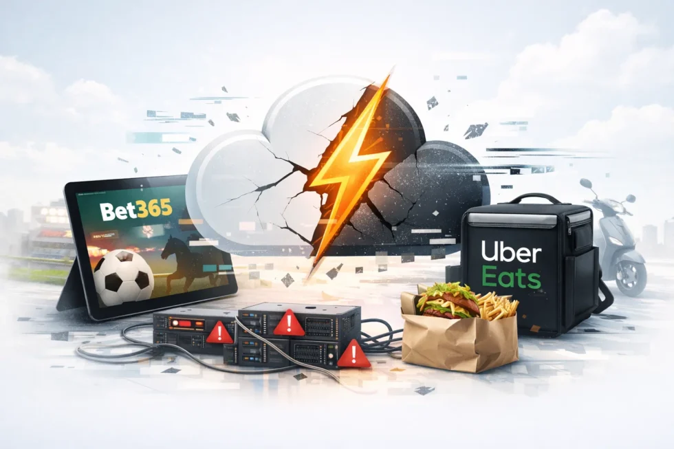 Bet365 and Uber Eats outages hit UK users after a Cloudflare disruption, with reports of bet365 down, app not working, live services stalled and online transactions failing nationwide.