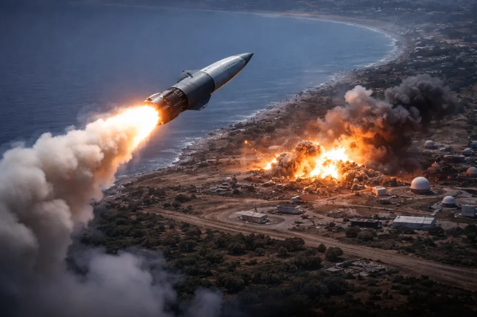 Iran fired missiles toward UK bases in Cyprus during regional retaliation, Defence Secretary says; British troops near Bahrain strikes, tensions rise amid US‑Israel actions and conflicting Cyprus claims.