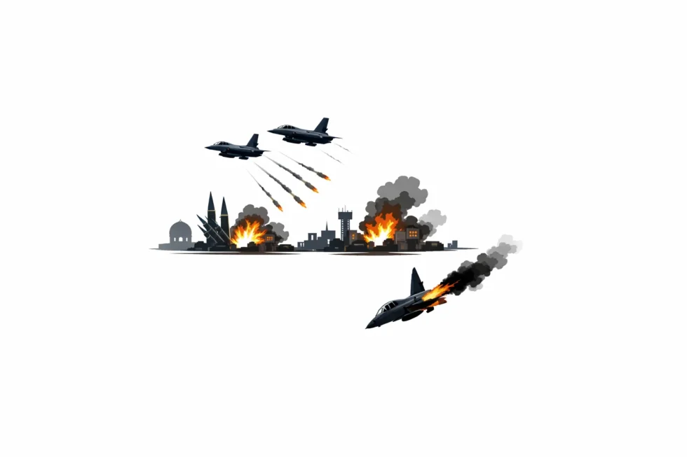 Israeli Air Force struck more than 20 Iranian military targets in Isfahan and Shiraz including Ghadr missile sites. Reports say an Iranian yak-130 aircraft may have been shot down over Tehran.