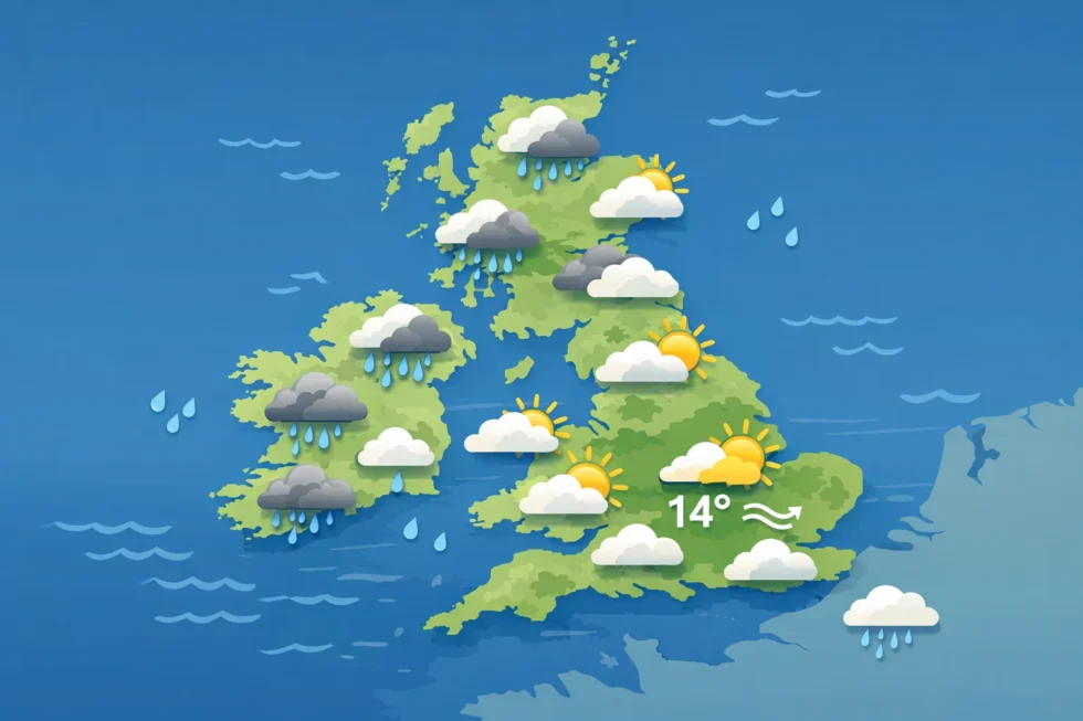 Weather forecast London and UK weekend 7–8 March 2026: cloud, sunshine and scattered showers expected across Britain. Detailed London weather forecast with temperatures, wind and rain outlook.