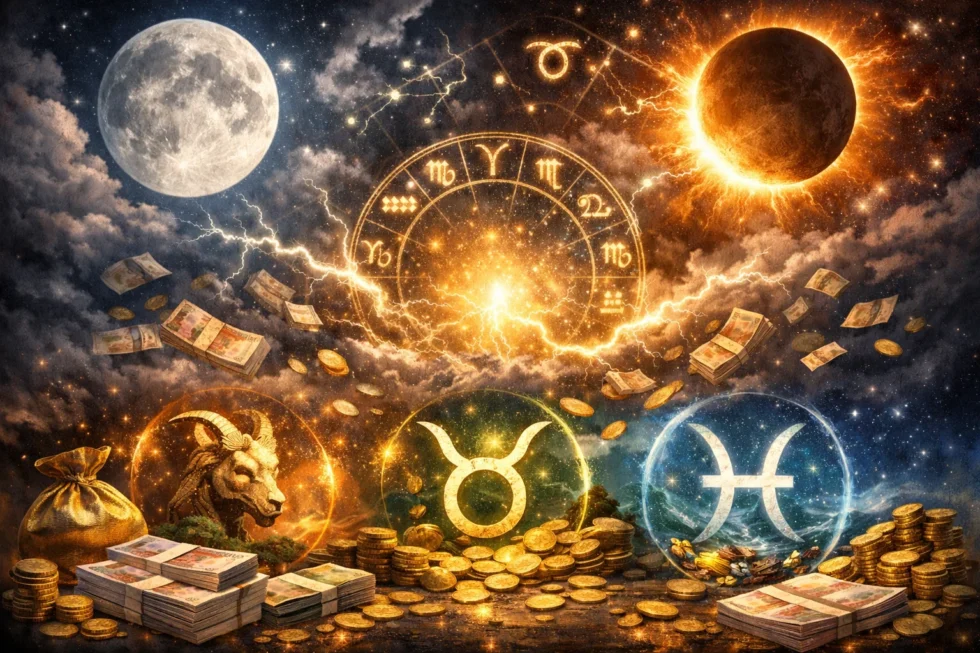 Money horoscope 15 March 2026 UK: financial astrology explains the lunar phase, the financial storm in the zodiac and which three signs may attract money, opportunities and new income today.
