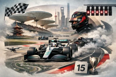 F1 news today 15 March: Chinese Grand Prix 2026 in Shanghai sees Kimi Antonelli retake the lead after Lewis Hamilton&rsquo;s start. F1 start time UK, race drama, safety car and early retirements.