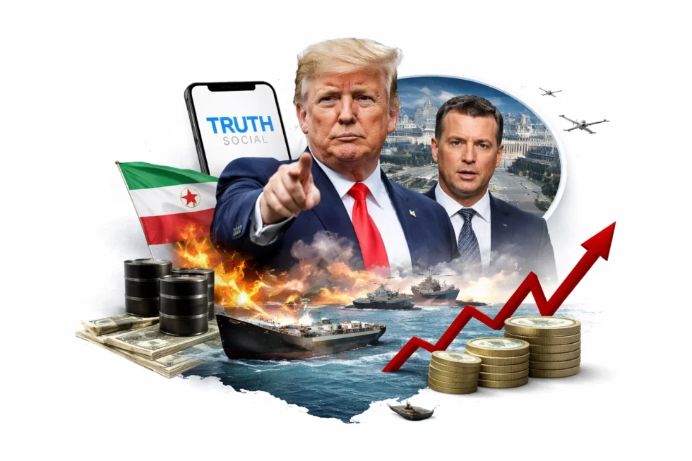 Trump Truth Social attack on the UK sharpens the Iran war crisis as Pete Hegseth briefs from the Pentagon, oil prices jump and pressure grows over the Strait of Hormuz.