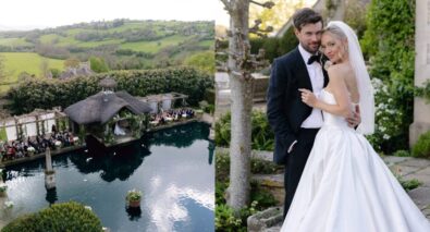 Jack Whitehall Roxy Horner rustic wedding UK ceremonystory