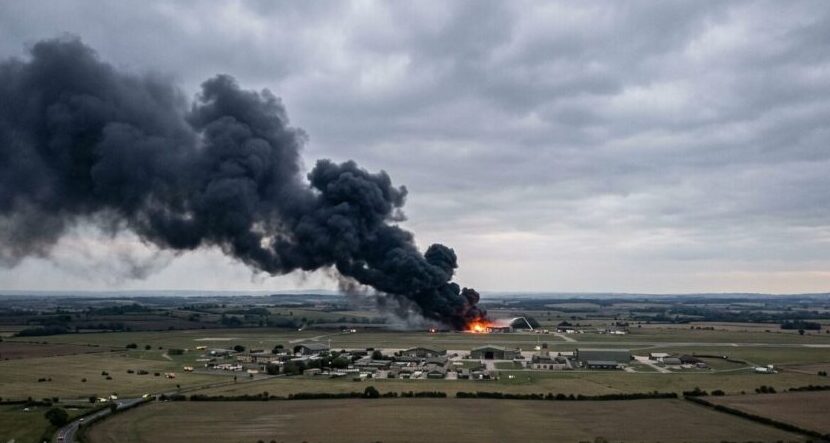 US Air Force Fairford fire: Blaze at UK base for Iran war