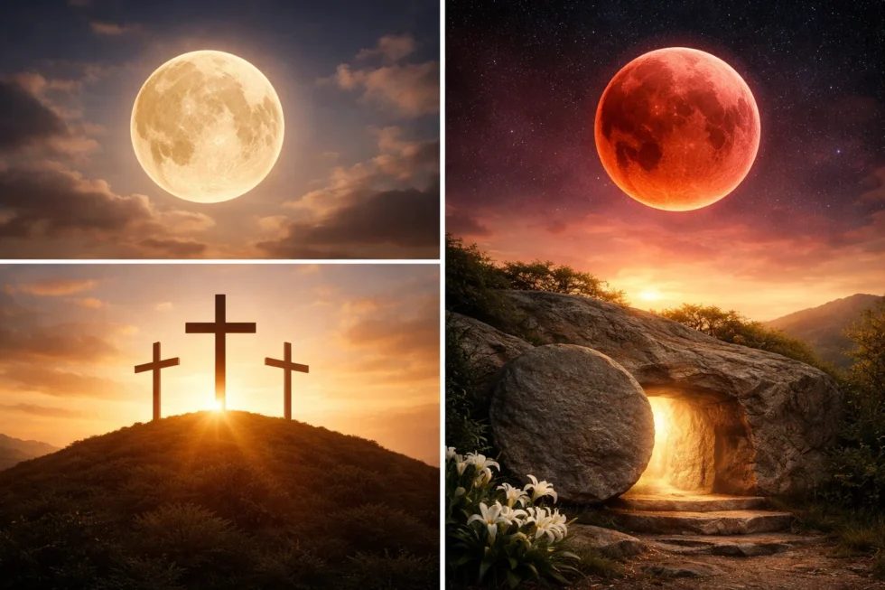What day is Easter 2026 explained with Paschal Moon, blood moon, Easter meaning in Britain, UK dates, traditions and why the Easter date changes every year.