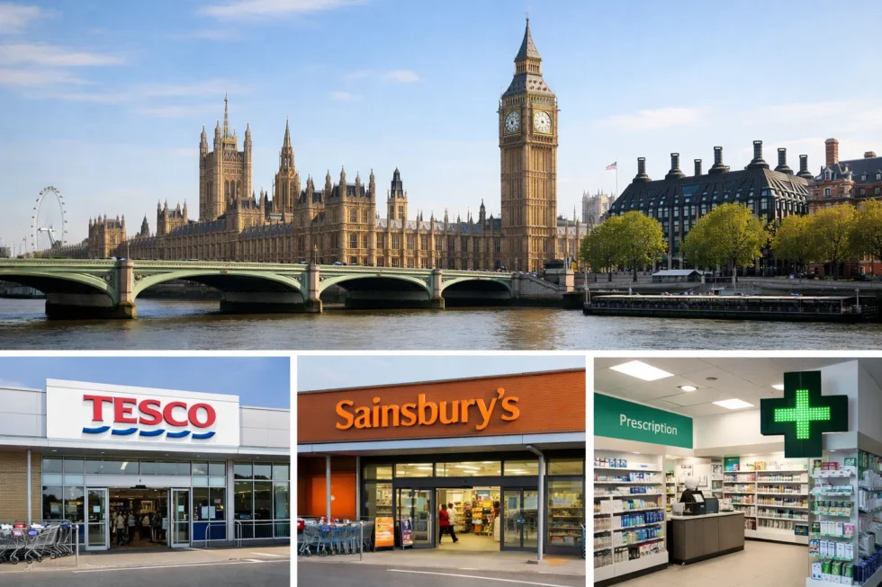 Tesco opening times Easter 2026 Westminster London: what is open today, Sunday closures, pharmacies, Primark and exact addresses in central London guide