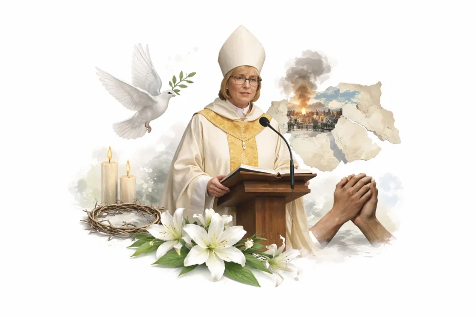 Easter sermon by Archbishop of Canterbury Sarah Mullally calls for peace in the Middle East, urging an end to violence and highlighting human suffering as tensions rise globally