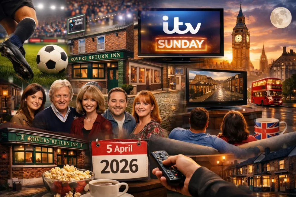 Coronation Street moved to Sunday on ITV on 5 April 2026 after football disruption, boosting UK demand for a permanent weekend slot and stronger evening viewing