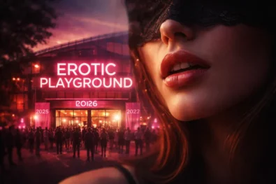 What technologies are debuting at The Erotic Playground London 2026 Intimacy Tech Pavilion?