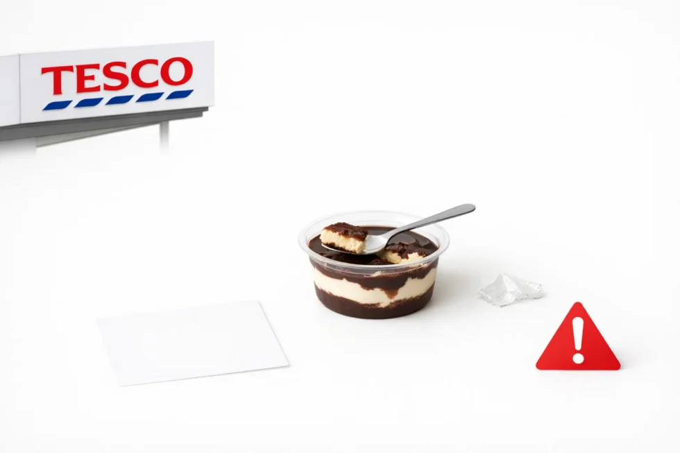 Tesco plastic contamination dessert recall UK: what is known about Tesco Finest chocolate affogato pulled over plastic risk, FSA warning not to eat affected products