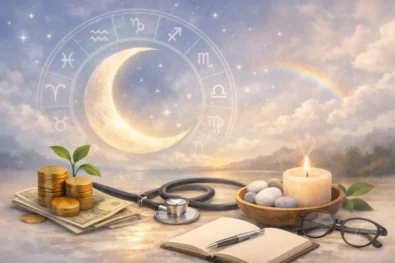 Money and decision strategy 12 April 2026: waning Moon Libra to Scorpio shift, financial timing, risk control, structured decisions and focus under stable magnetic conditions.