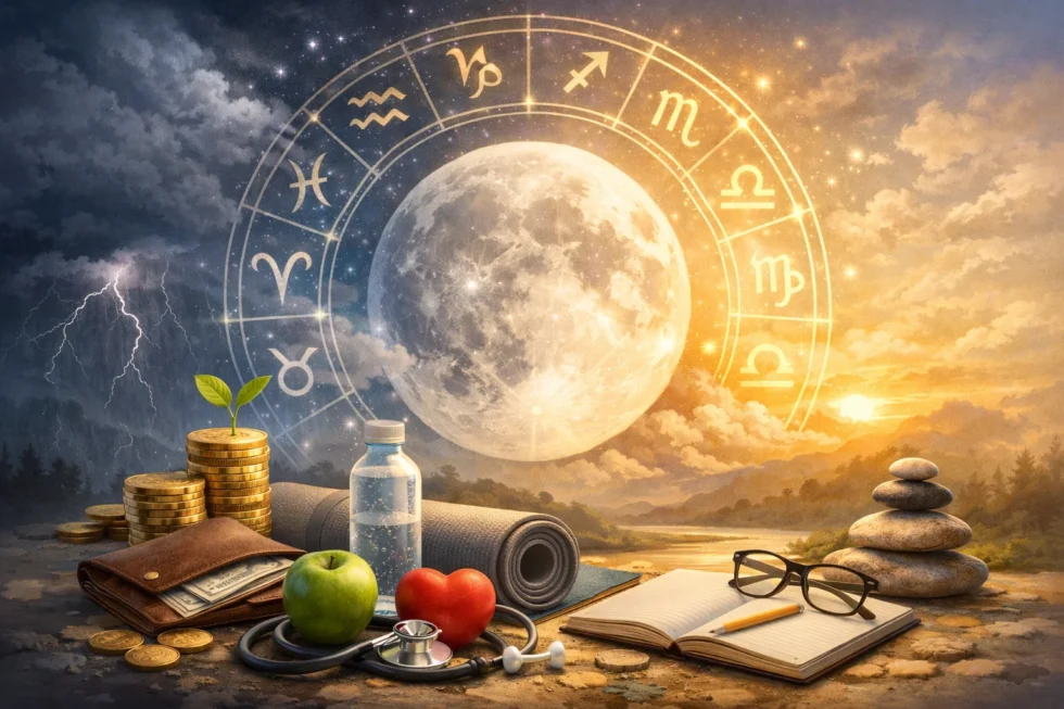 Money and decision strategy 12 April 2026: waning Moon Libra to Scorpio shift, financial timing, risk control, structured decisions and focus under stable magnetic conditions.
