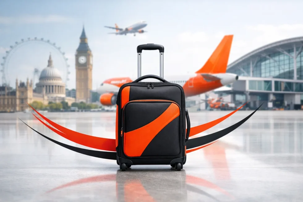 easyJet cabin baggage rules 2026: knitting needles banned from hand luggage on UK flights, passengers must use hold luggage, costs from £20–£40+, policy clarified April 10