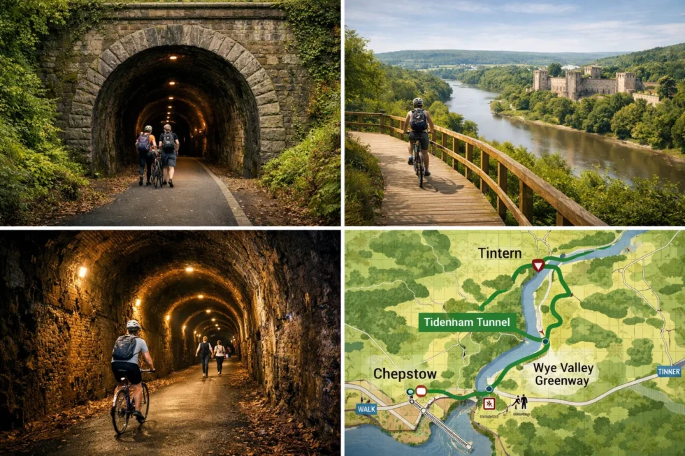 Tidenham Tunnel reopening 2026 near Chepstow with exact coordinates, opening times, travel from London, access rules, Wye Valley Greenway route, bat protection and visitor guidance.