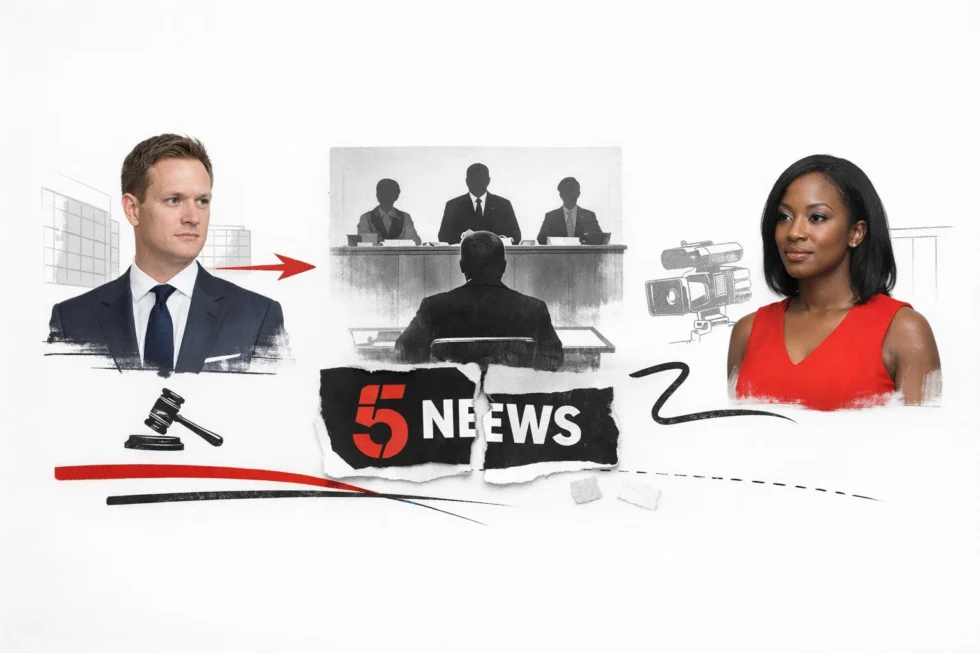 Dan Walker tribunal case begins April 2026 in London as Claudia-Liza Vanderpuije brings bullying claim against Channel 5 News, ITN and Paramount; allegations denied, five-week hearing set