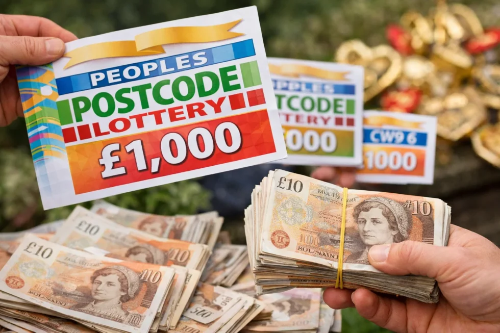 Postcode lottery UK results show People’s Postcode Lottery payouts across Warrington, Leftwich and Higham, with £1,000 wins and over £1bn raised for charity.