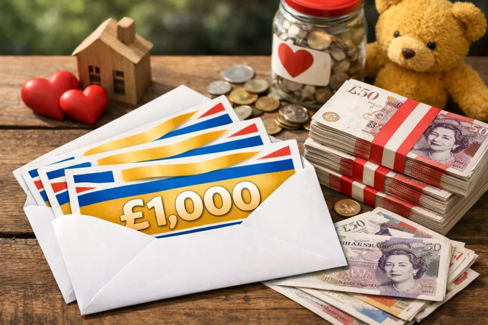 Postcode lottery UK results show People’s Postcode Lottery payouts across Warrington, Leftwich and Higham, with £1,000 wins and over £1bn raised for charity.