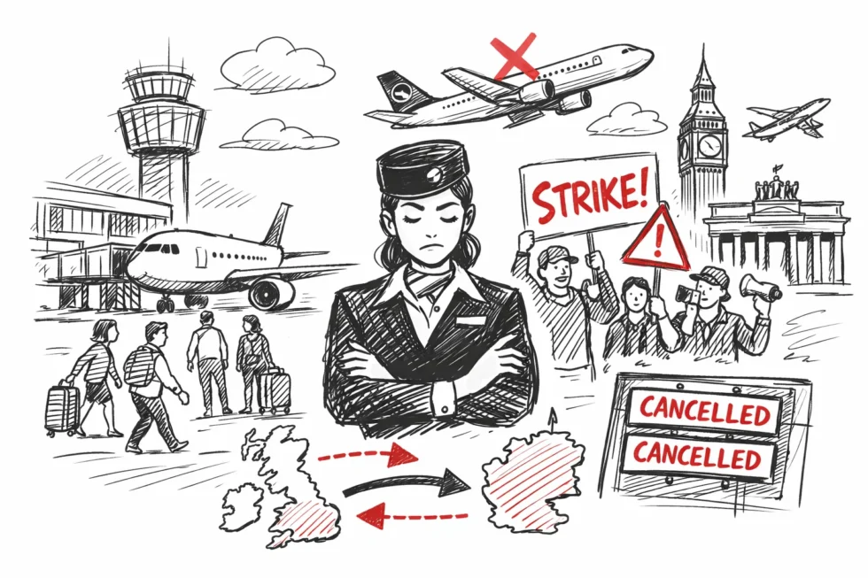 Lufthansa strike continues on April 14 as up to 1,300 flights are cancelled across Frankfurt and Munich, disrupting UK routes and connections for British passengers via German hubs.
