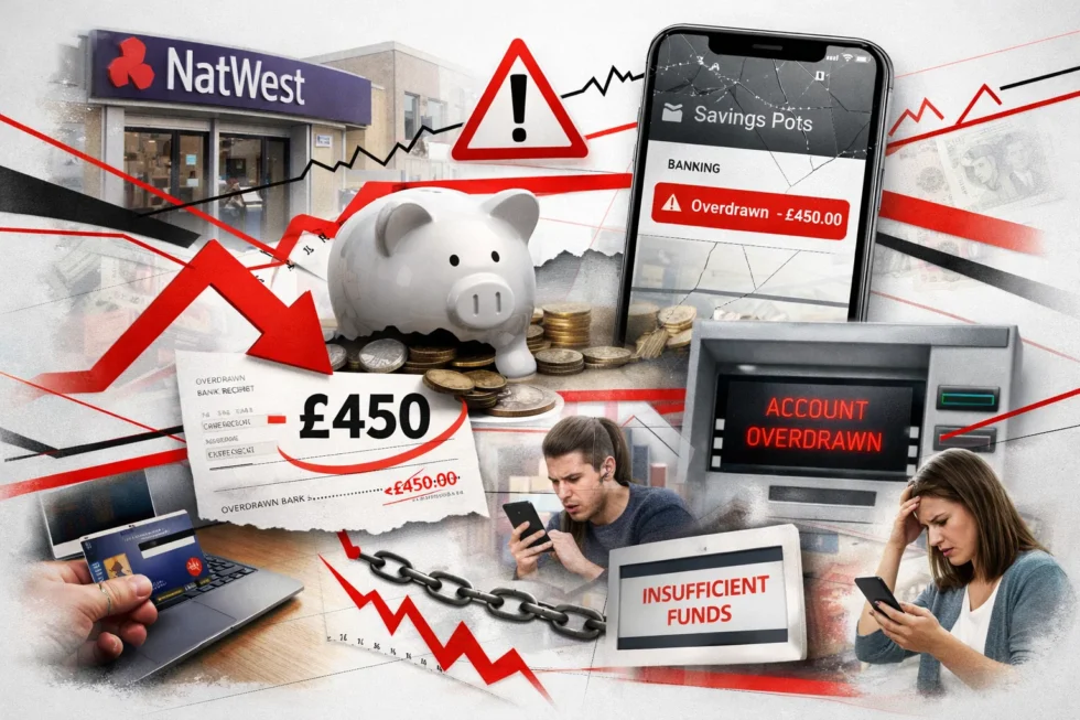 NatWest savings pots glitch in April 2026 caused balances to disappear after internal transfers, leaving customers temporarily overdrawn before the bank restored funds and fixed the issue.
