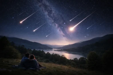 Lyrid meteor shower UK 2026 peaks on 22 April with 10&ndash;15 meteors per hour and possible fireballs. Full UK timings, best viewing hours, clear sky outlook and how to watch the Lyrids