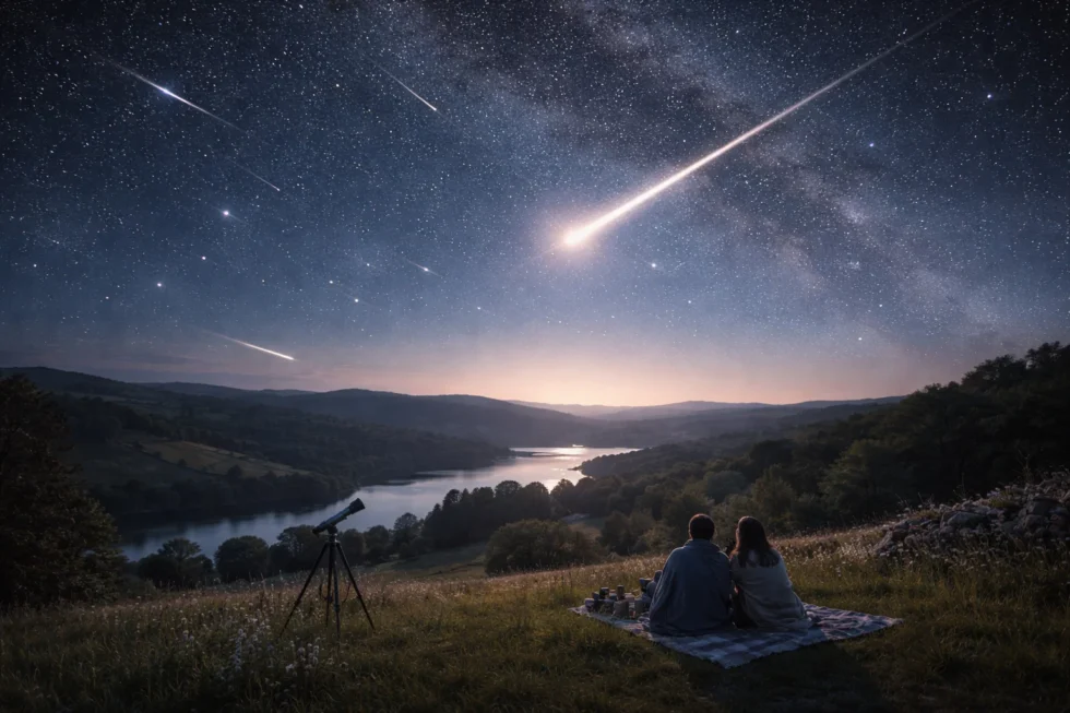 Lyrid meteor shower UK 2026 peaks on 22 April with 10–15 meteors per hour and possible fireballs. Full UK timings, best viewing hours, clear sky outlook and how to watch the Lyrids
