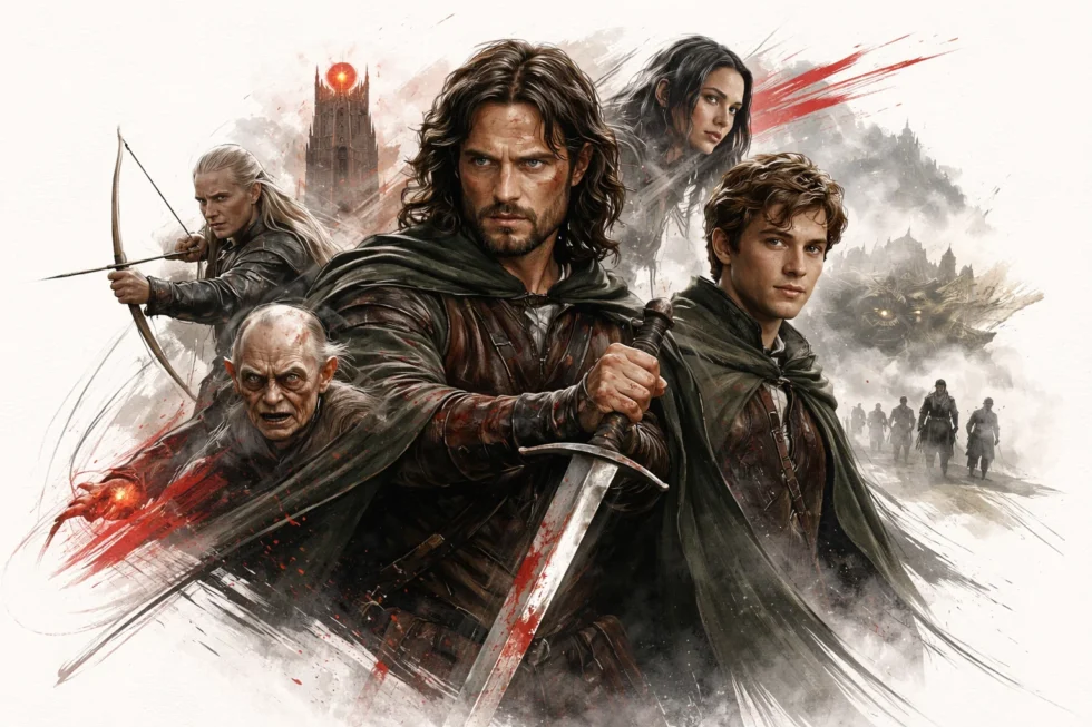 Jamie Dornan leads The Hunt for Gollum as Aragorn, with Leo Woodall joining and Lord of the Rings cast returning. Full timeline, plot focus and production details ahead of 2027 release.