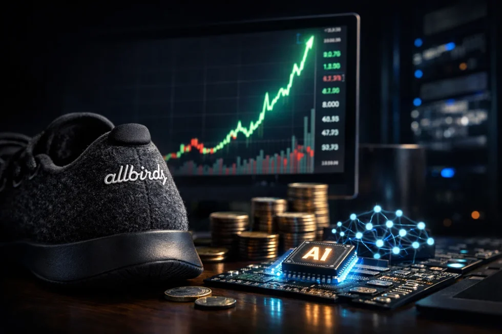Allbirds stock surged 700% after exiting retail for AI infrastructure. The rally reflects narrative-driven valuation, with funding risks, execution gaps and no proven operations yet.