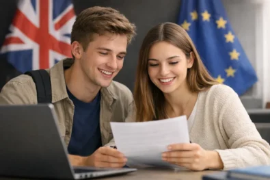 UK EU Erasmus+ 2027 agreement signed on 15 April 2026 as Britain rejoins programme. &pound;570m funding confirmed with 100,000 students set to benefit from study and work across Europe.