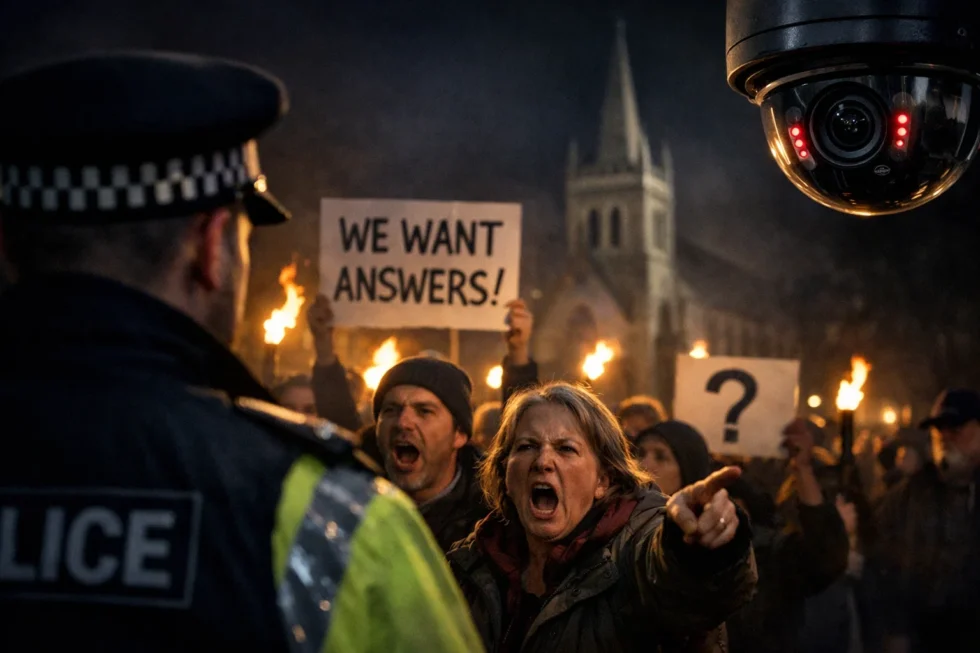 Epsom protest today intensifies as residents demand suspect descriptions after a church attack in Surrey. Police continue investigation, review CCTV and face growing public pressure.