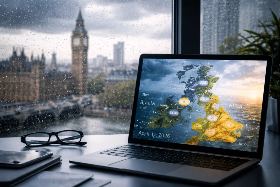 UK weather 17 April 2026: London forecast with rain timing, wind and temperatures. Full UK outlook shows milder spring conditions, clearer dry periods and improved travel weather nationwide.