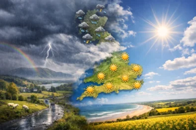 UK weather 17 April 2026: London forecast with rain timing, wind and temperatures. Full UK outlook shows milder spring conditions, clearer dry periods and improved travel weather nationwide.