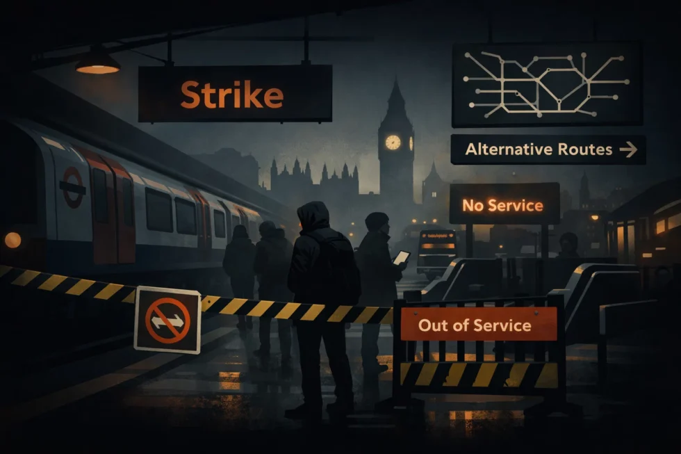 Tube strikes 2026 hit London Underground with April walkouts. Full TfL tube strikes schedule, disruption impact, affected lines, alternative routes and travel advice for commuters.